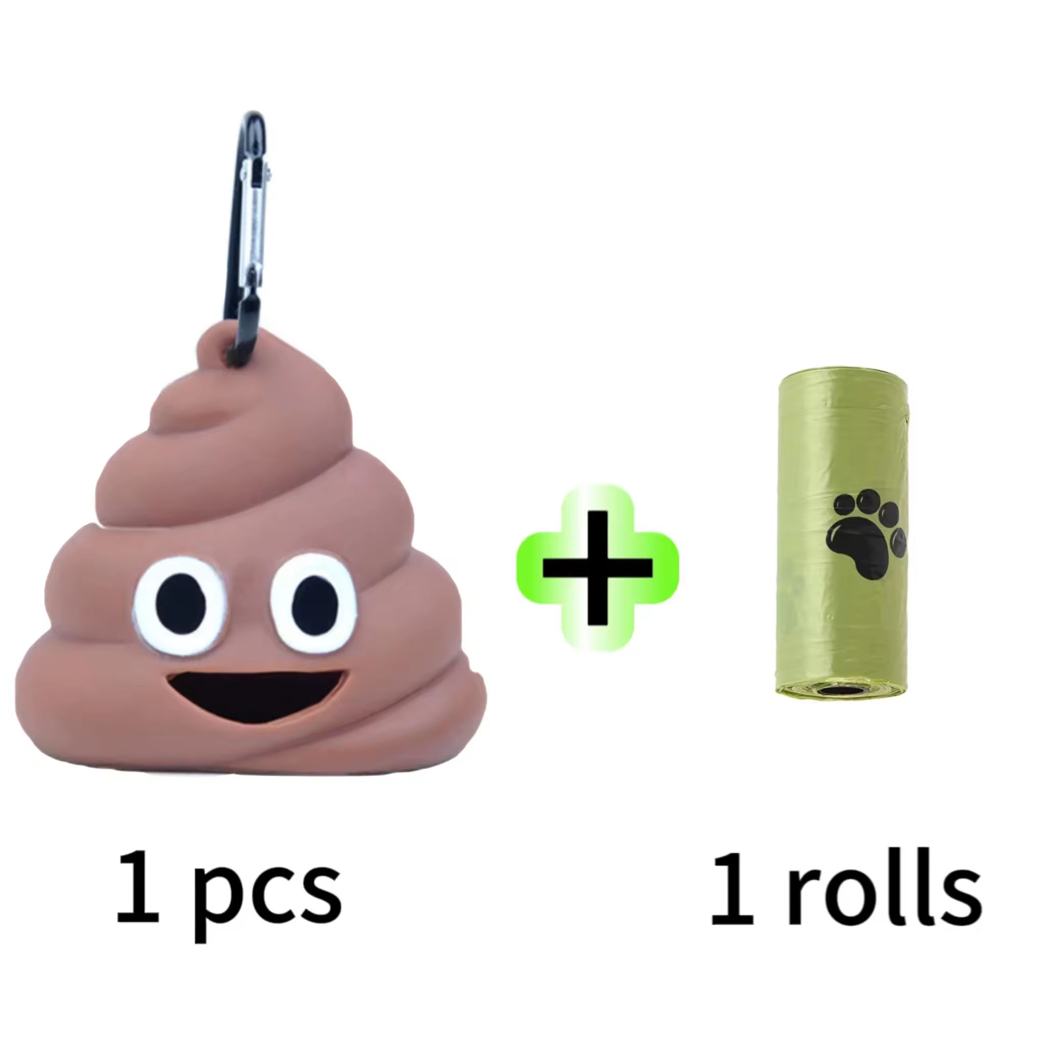 Brown+1 roll bag