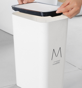 10L 15L Plastic Rectangular Trash Garbage Rubbish <strong>Can</strong> with <strong>Pop</strong> up Lid Waste Paper Basket Container <strong>Bin</strong> for Home - Product Image 2