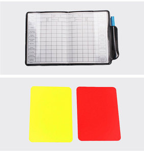 Mới bán buôn thể thao bóng đá bóng đá trọng tài Ví máy tính xách tay màu đỏ Thẻ vàng cảnh báo thẻ - Product Image 5