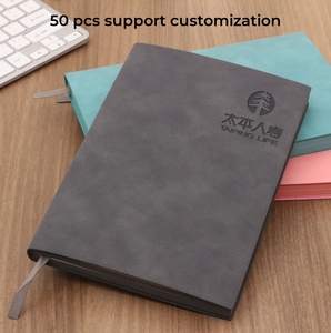 Cuaderno de cuero suave A5 Retro Yangba, Nota de reunión, cuaderno de Pu grueso Simple, LOGOTIPO personalizado para oficina de negocios - Product Image 2