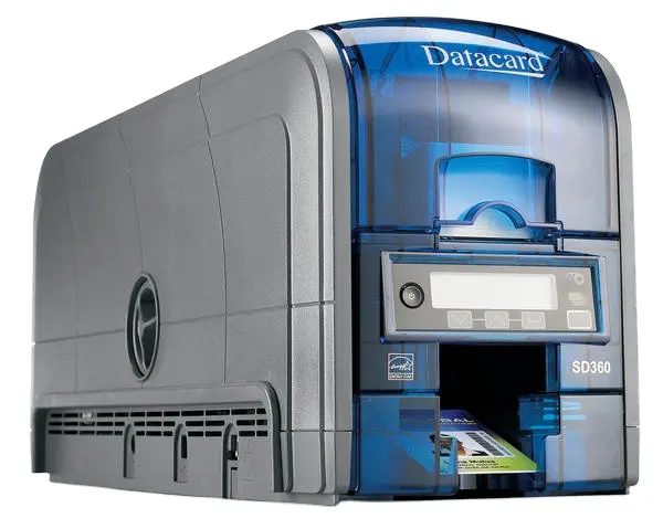 Datacard Impressora de Cartões de IDENTIFICAÇÃO Com Codificador de Tarja Magnética SD360 Dual-impressão Frente E Verso