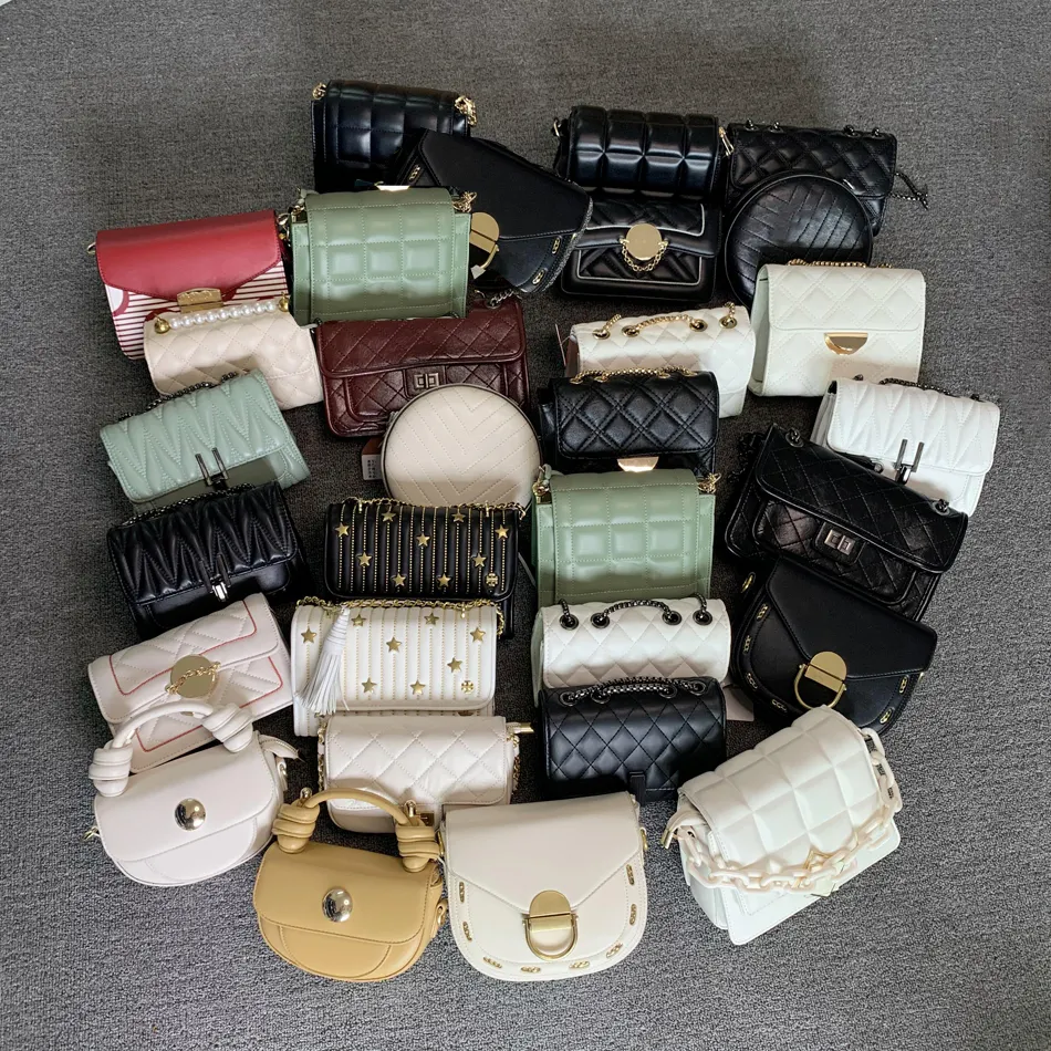Nuova borsa a tracolla di marca vestiti usati pacchetto misto prezzo all'ingrosso borse usate da donna di seconda mano
