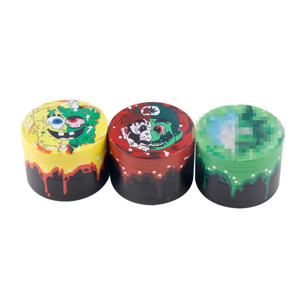 Colorido al por mayor 80mm Herb Grinder logotipo personalización accesorios para fumar humo las tiendas de suministros