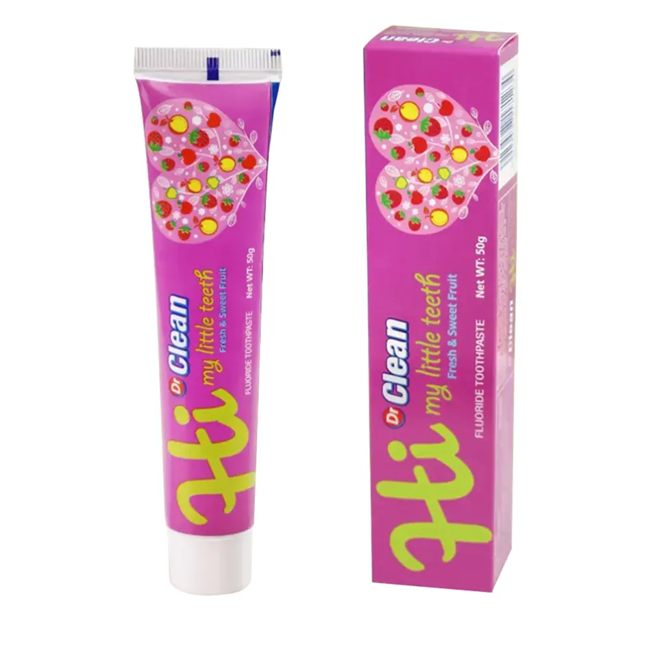 Good Quality Strawberry Fluoride Bright up Natural Teeth Whitening Children's Toothpaste