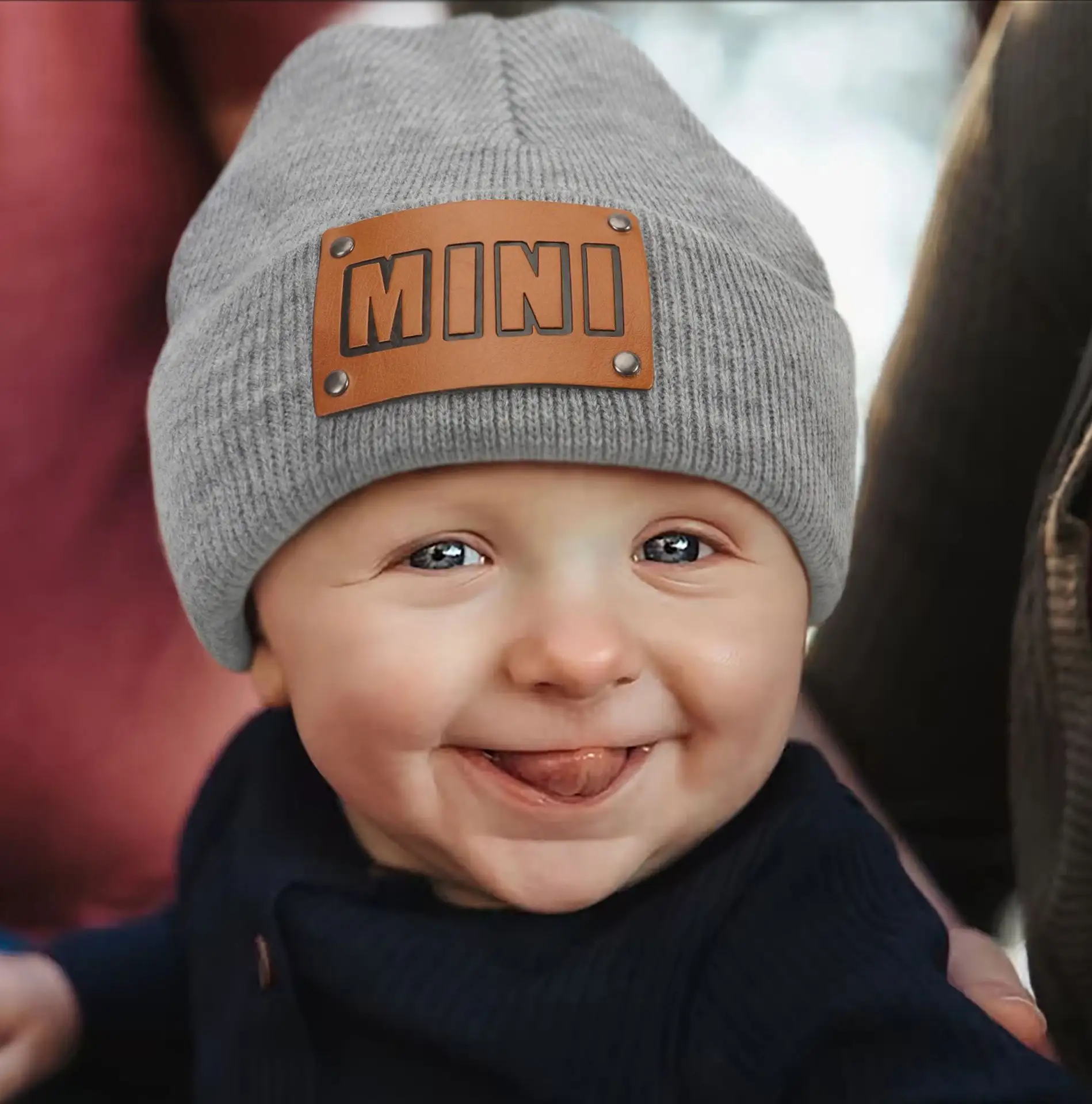 Sombrero de lana con calavera de Color liso para niños, gorro de lana polar cálido para bebé, Mini gorros de invierno de 0 a 6 años