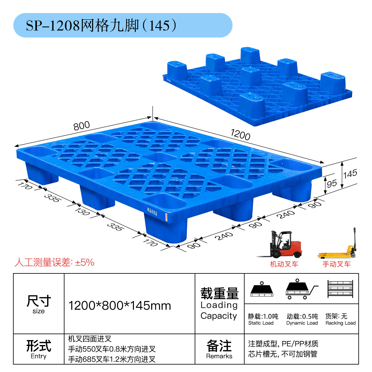 1208 mesh nine-pin 1200*800*145