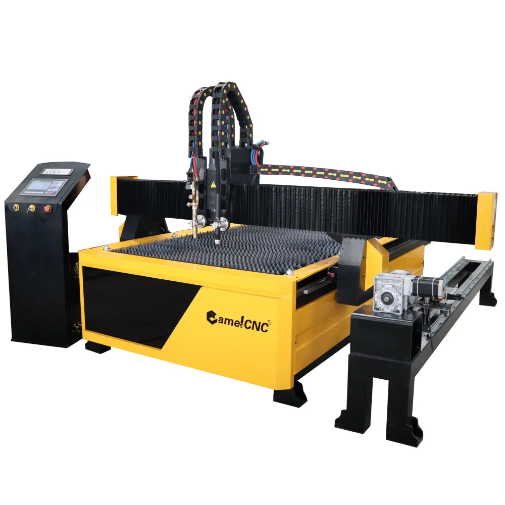 Hot sale cheap 63A 100A cnc metal pipe tube plasma cutter with rotary attachment