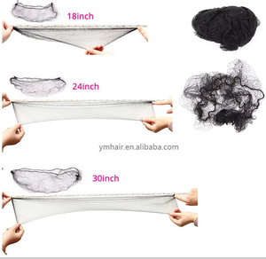 Reti per capelli elastiche invisibili, lunghe 36 "e corte 18", maglia morbida per una facile applicazione della parrucca. - Product Image 3