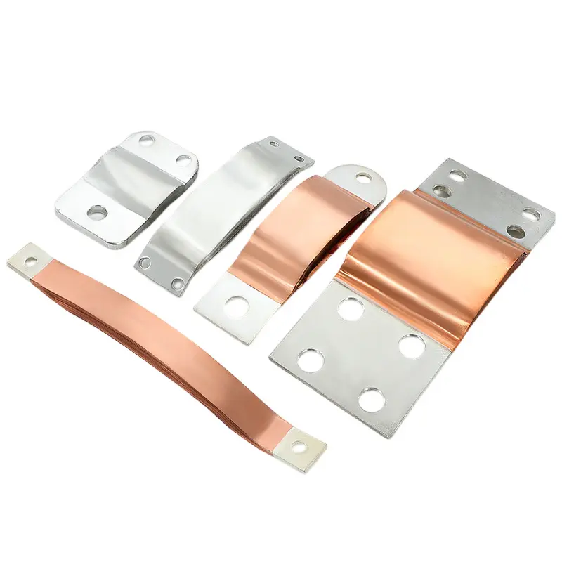 Connecteur batterie pur cuivre jeu de barres 1000a plat doux cuivre barre omnibus flexible cuivre barre pour lifepo4