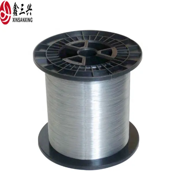 Alambre de acero de redibujo galvanizado de alta resistencia de 2mm alambre de suspensión de plata brillante