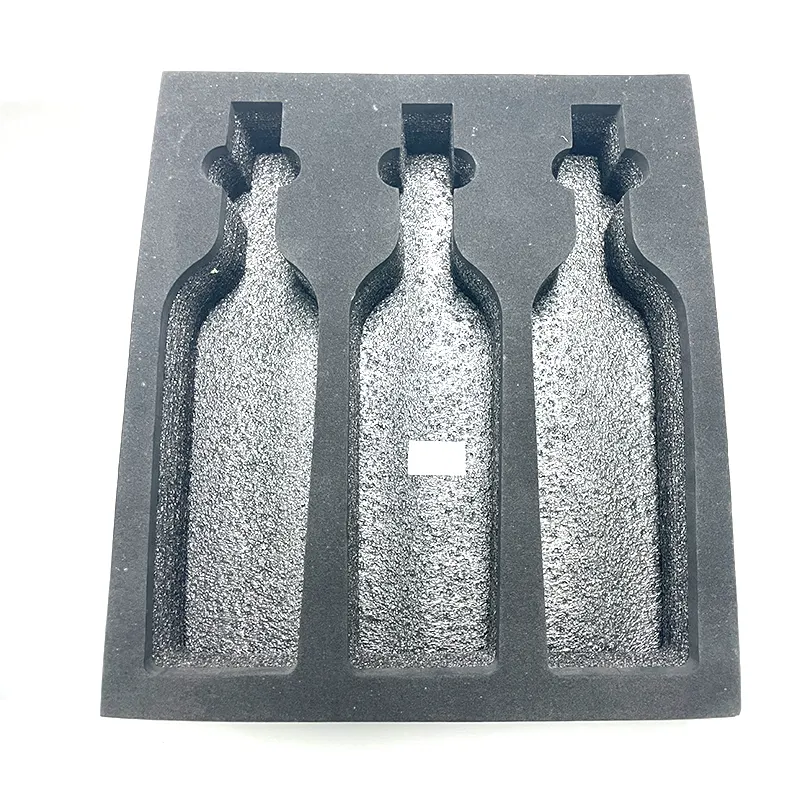 Boîte d'insertion en mousse EVA personnalisée pièces d'insertion mousse d'emballage moulée pour emballage de protection en verre à vin