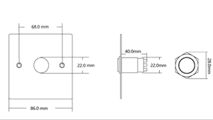 Impermeabile per esterno IP67 sistema di controllo accessi porta sblocco stampa aperta per premere interruttore a pulsante di uscita - Product Image 5