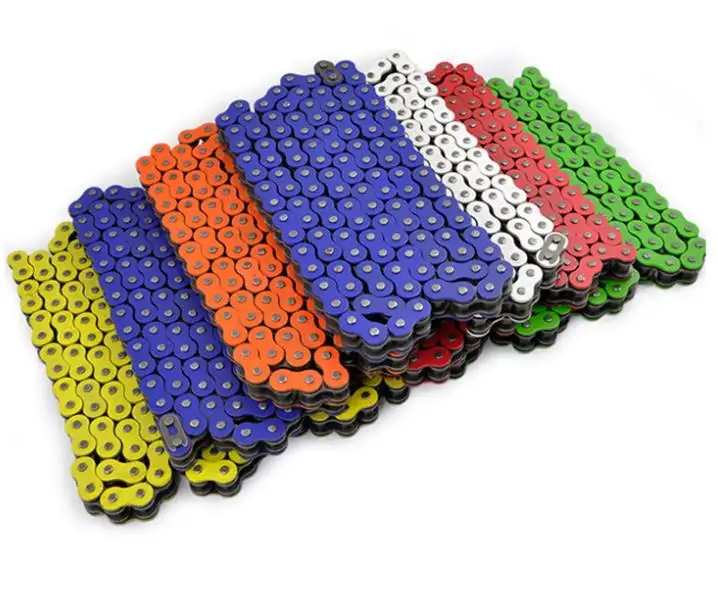 Индивидуальная цветная гальванизированная цепь для мотоцикла 520 525 630