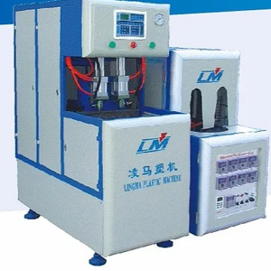Yarı otomatik üfleme makinesi Blower 2 boşluk Pet şişirme sıcak dolum şişesi