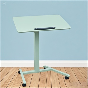 Office <strong>Table</strong> with Wheels Bed Side Height Adjustable Standing <strong>Computer</strong> Desks Angle <strong>Rolling</strong> Folding Uplift Laptop Mobile Desk - Product Image 1
