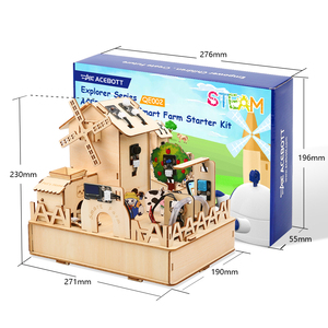 スマートファーム教育ビルディングキットSTEM学習用木製モデル農業センサーシミュレーションArduino用DIYコーディングプロジェクト - Product Image 2