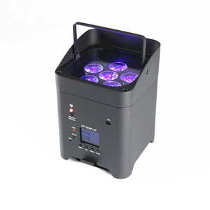Kablosuz Uplight 4X18W 6X18W Wifi UV 6In 1 pilli Led Par Can Wifi ile sahne aydınlatma IR kumanda - Product Image 1