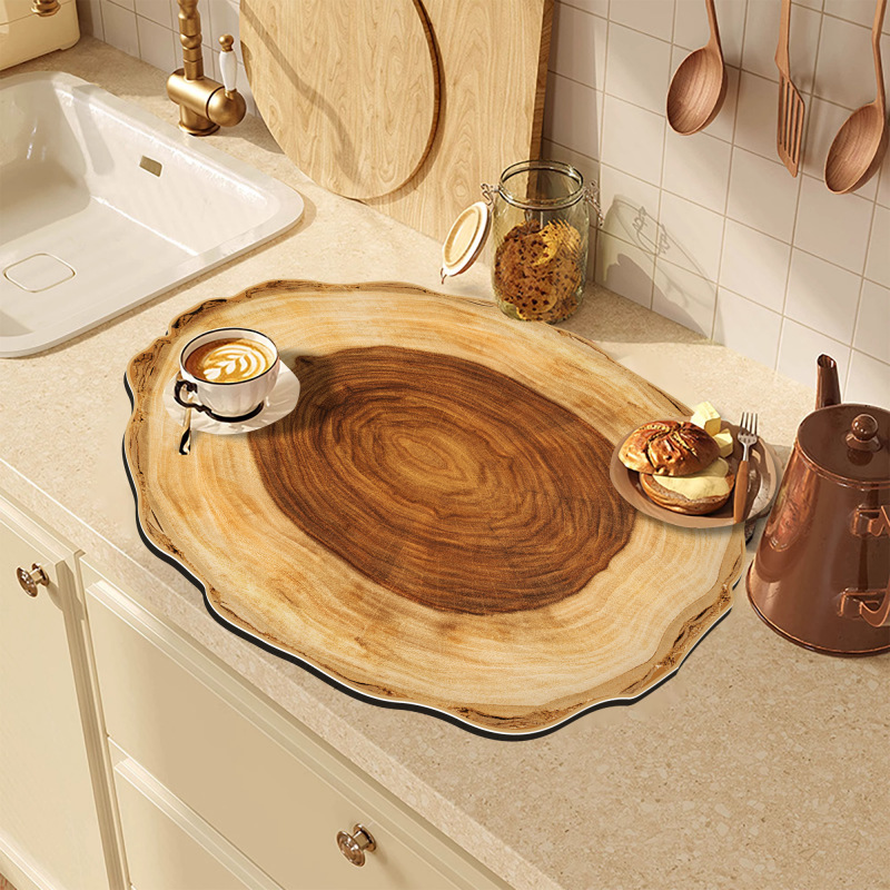 Wood grain annual ring style - A