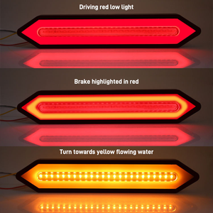 10-30V LED dinamik sürüş işık LED kamyon fren lambası dönüş sinyali kamyon traktör römork RV için çok fonksiyonlu kuyruk işık Motor - Product Image 6