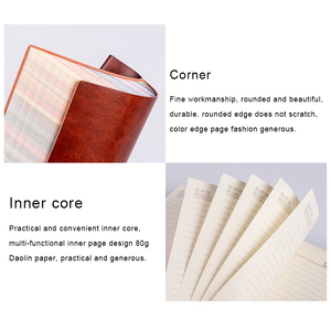 Color Arco Iris borde suave cuero PU cuaderno A5/A6/B5 logotipo personalizado impresión al por mayor diario Bloc de notas - Product Image 5