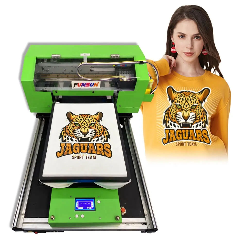 FUNSUN A3 планшетный принтер для печати на футболках и тканях DTG, сделано в Китае