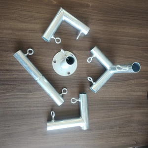 Chuyên nghiệp tùy chỉnh tấm kim loại chế tạo tán phụ kiện 3 chiều "t phù hợp" Kết nối 1 "phẳng mái trung tâm Lều phù hợp - Product Image 3