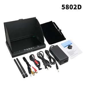 Monitor FPV LCD5802D de 7 pulgadas, resolución de 800*480, 5,8G, 40CH con batería incorporada DVR para Video, Material plástico multicóptero - Product Image 6