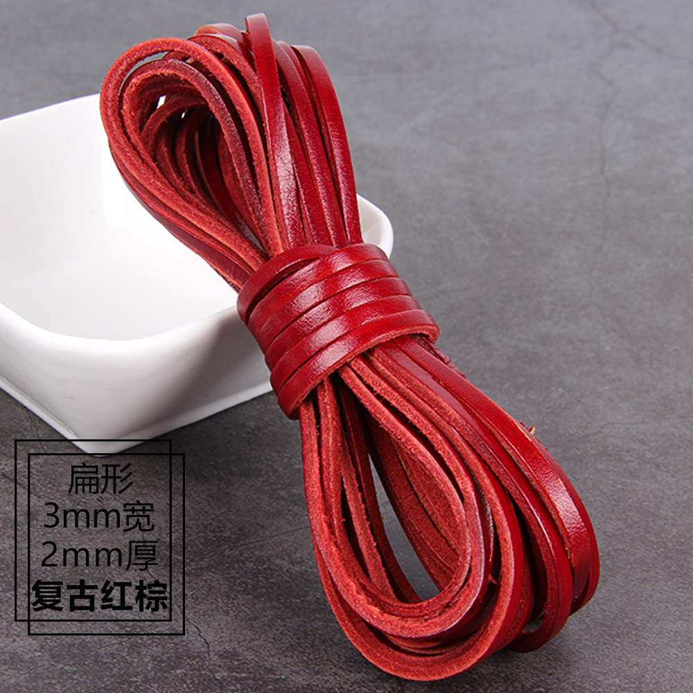 Flat shape, 3mm wide and 2mm thick