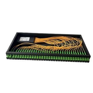 1U 32 Core Totalmente equipado SC/UPC Simplex Tipo de cajón Marco de distribución ODF Panel de conexión de fibra óptica - Product Image 1