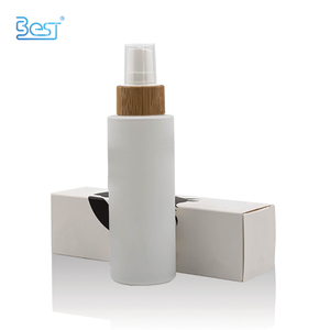 High Quality Matte White Glass Sprayer 200 <strong>ml</strong> <strong>100</strong> <strong>ml</strong> Bamboo Spray Bottle for Toner 50ml 120ml Bottles with Gift <strong>Box</strong> - Product Image 1