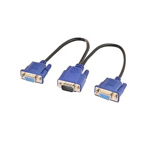 Vga One To Two Wire 3 6 Cable de pantalla dividida para computadora VGA One Drag Two Monitor Video HD Cable 1 a 2