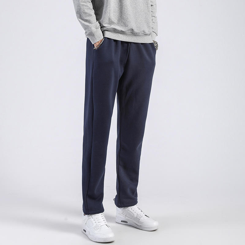 กางเกงทรงตรงสีน้ำเงินรอยัล