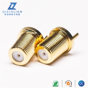 Saf bakır altın kaplama F dişi konnektör kaynaklı kurulu PCB ile 1.5MM Pitch ve dış dişli iç delik Jack tipi - Product Image 6