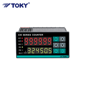 High Precision Industrial Pulse Digital Counter 48*96mm Two-Row 6 <strong>Digits</strong> Display Electronic Counters - Product Image 2