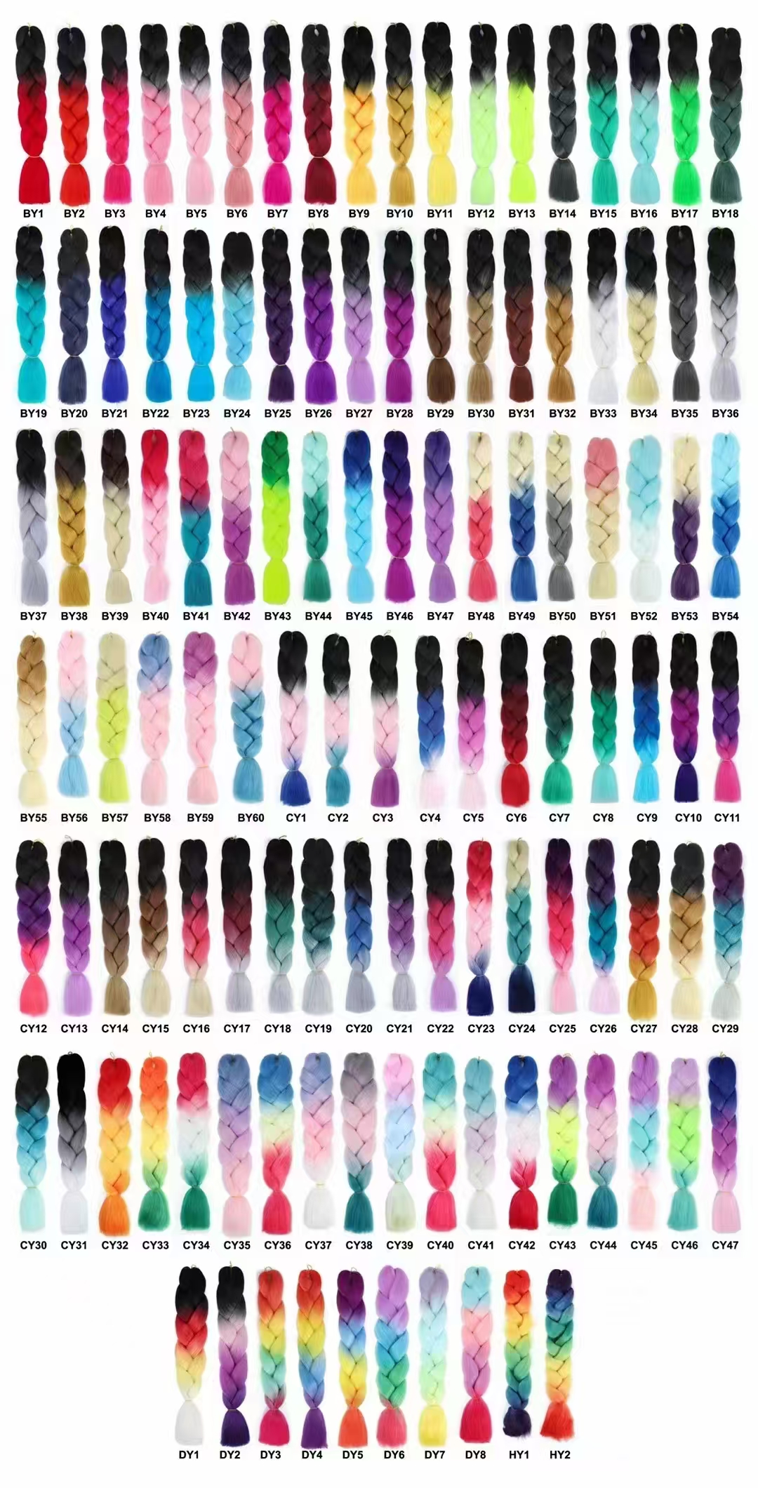 toutes les couleurs