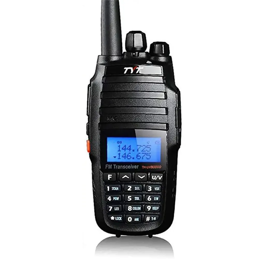 Receptor transceptor de Walkie Talkie de 7,2 V de doble banda VHF UHF Original, TYT, con batería de 3600mAh, Radio bidireccional