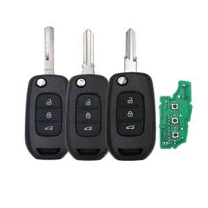 Chiave a distanza Flip FSK a 3 pulsanti 434MHz per Renault Megane 4 captur Kadjar Symbol con Chip HiTag AES 4A muslimah - Product Image 1