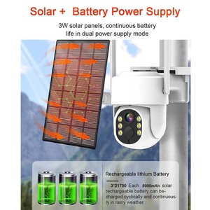 4MP WiFi 4CH Security <strong>System</strong> 10.1 Inch LCD Screen H.265 NVR Solar Powered PTZ <strong>Wireless</strong> Wide Angle for Indoor Outdoor Tuya OEM - Product Image 4