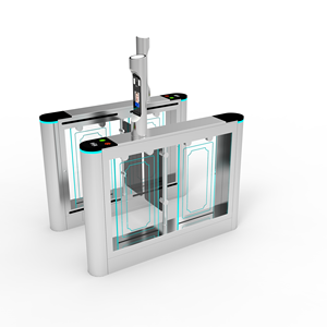 Wkt Rfid girevole biometrico Nfc sistema di controllo accessi Wiegand riconoscimento del volto di lusso Swing barriera cancello con codice Qr per palestre - Product Image 3