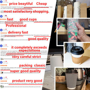 カスタムプリントロゴ再生紙コーヒーカップ生分解性コーヒーカップ6オンス生分解性特殊コーヒーカップセット - Product Image 4