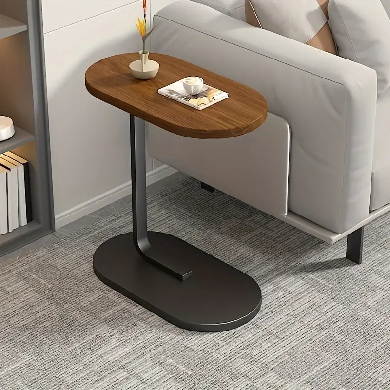Tavolo laterale di lusso leggero, tavolo a forma di C per divano divano letto, tavolo Desktop C per soggiorno, camera da letto
