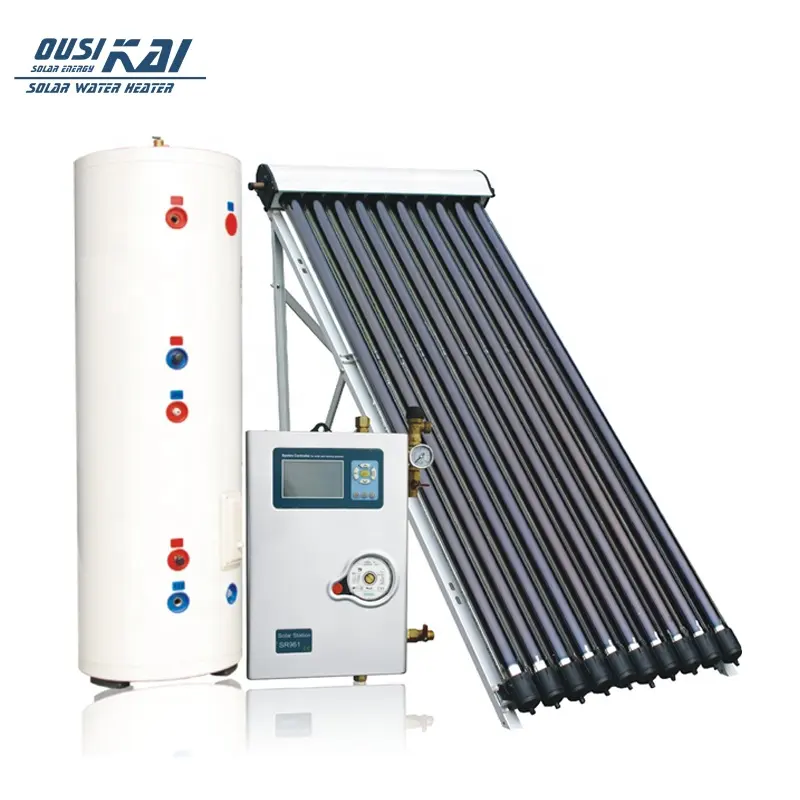 Colector de tubería de calor calentador de agua caliente Solar