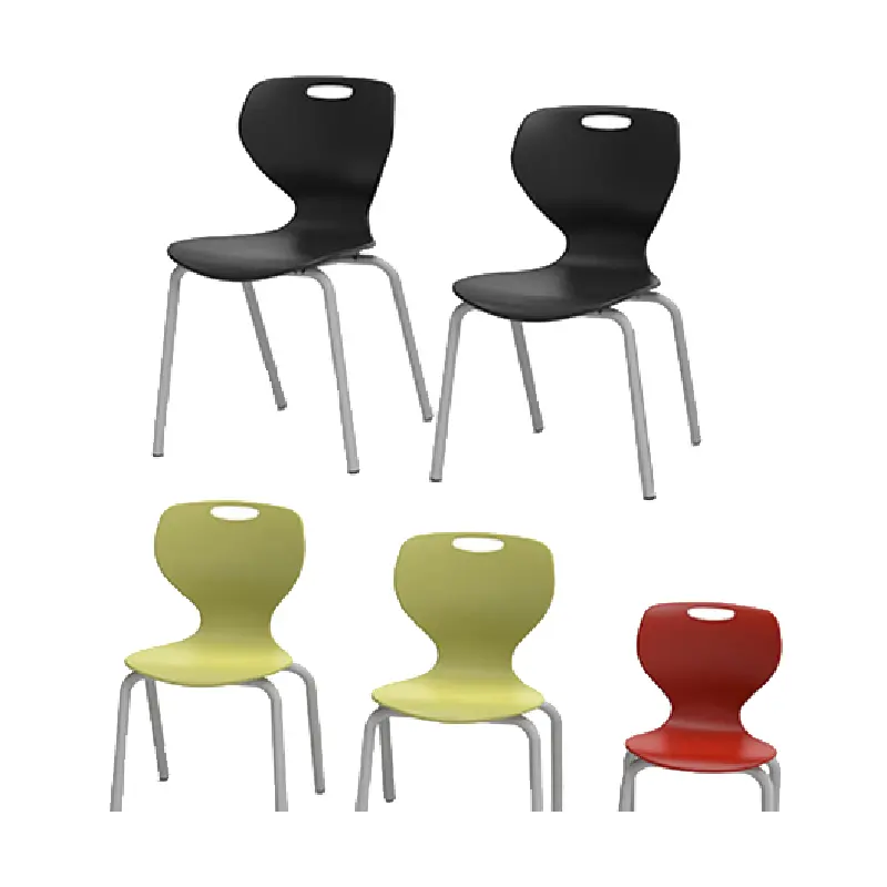 Morden Study Chair No Wheel utilizzato nelle scuole scrivanie per mobili tavolo e sedia in plastica cinese per bambini