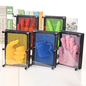 ของเล่นเด็ก Pinart 3D รูปร่าง Pin Art เข็มเด็ก Face ปาล์มรุ่น Pinart 3D โคลนมือโหมดเกมตลก Popper Fidget Pin - Product Image 4