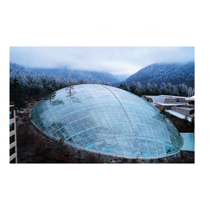 Edificio de estructura de acero con techo de cúpula de atrio de vidrio personalizado - Product Image 2