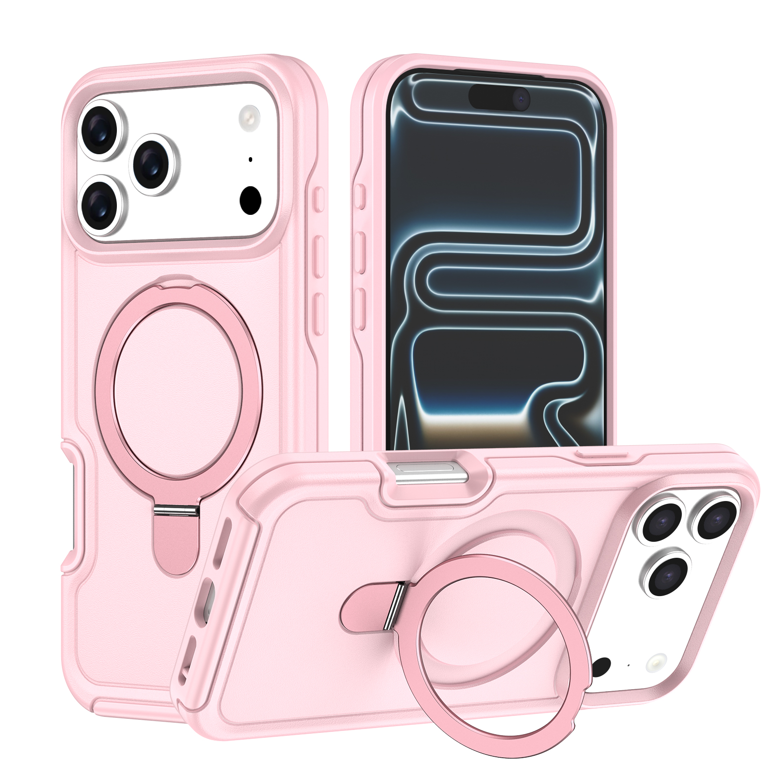 Rose cerise 2#+Rose vif 2#