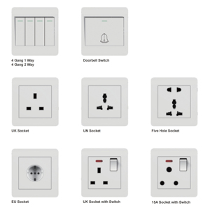 OEM ODM Enchufes de pared Enchufes Interruptor eléctrico de fábrica Luz Multi-enchufe Carga rápida 2 salidas USB Cobre Conectividad WiFi - Product Image 1