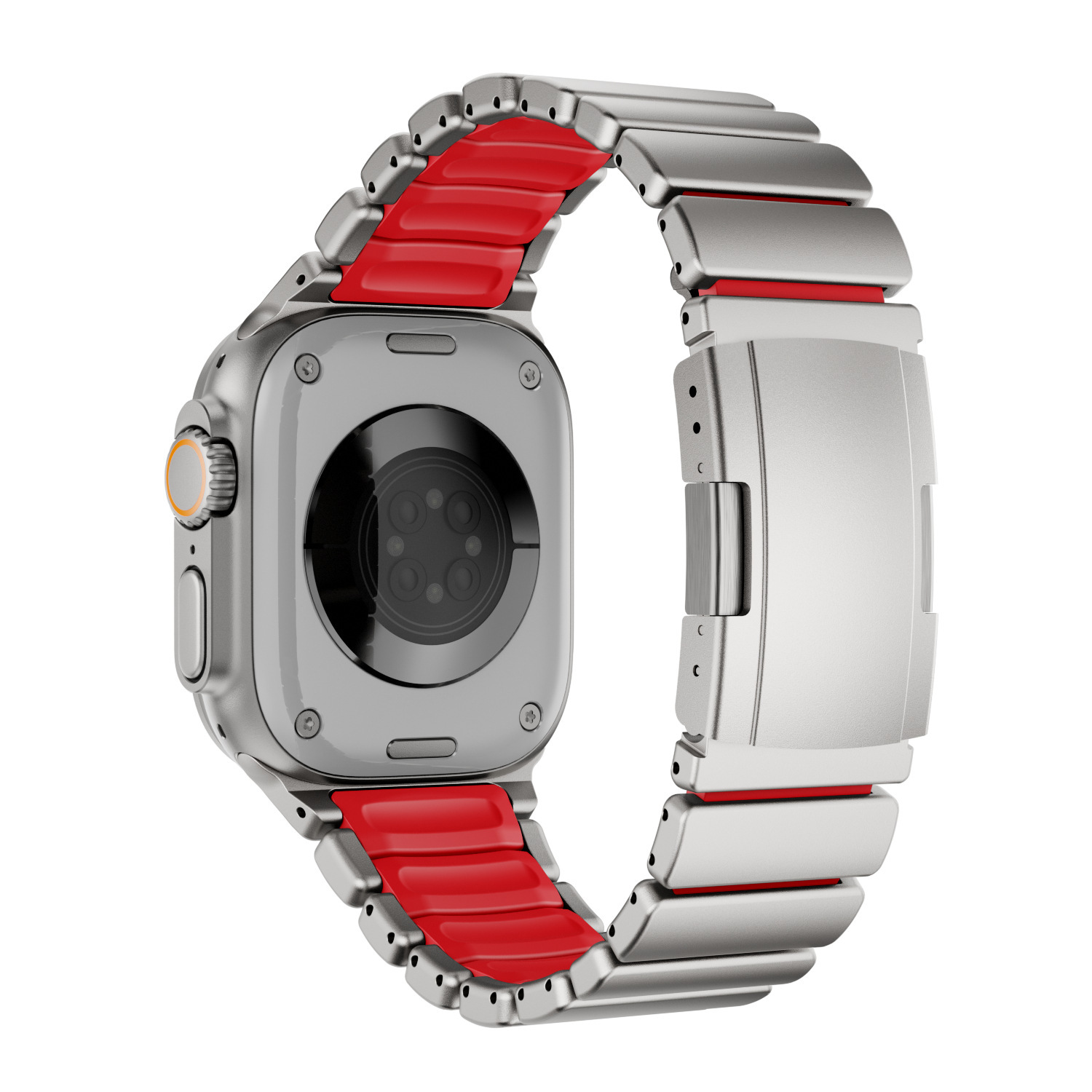 Insurance buckle titanium red