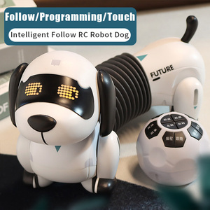 Çocuklar interaktif oyuncak uzaktan kumanda yavru köpek gerçekçi Robot programlanabilir akıllı takip Rc elektronik Robot oyuncak Pet köpek - Product Image 3