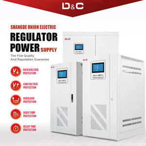 D & C 100KVA 200KVA三相フルオートマチックACサーボモータータイプ電圧レギュレータスタビライザー入力304-456V出力380V - Product Image 5